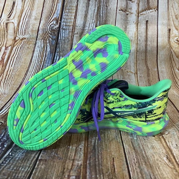 NWOT ASICS Noosa Tri Neon Green and Purple Athletic Shoes 9.5 - Picture 4 of 4